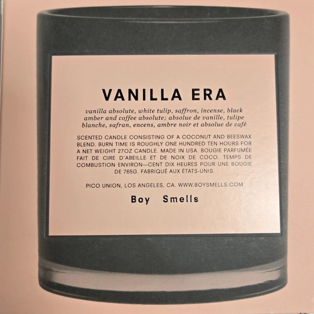 Boy Smells Vanilla Era Magnum 27oz. Candle 100+ Hours Burn Time - Picture 4 of 5